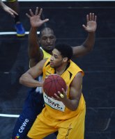 Basketball 1. Bundesliga 14/15 Hauptrunde:  Walter Tigers Tuebingen - EWE Baskets Oldenburg
