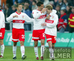 Fussball 1. Bundesliga: Bremen - Stuttgart, Schlussjubel