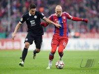 Fussball DFB Pokal Achtelfinale 14/15: FC Bayern Muenchen - Eintracht Braunschweig