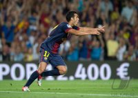 FUSSBALL Primera Division/Super Cup 2012: Pedro Rodriguez (Barca)