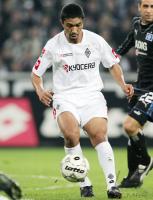 Fussball 1. Bundesliga: BMG, ELBER Einzelaktion am Ball