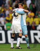 Fussball 1. Bundesliga: Roel Brouwers, Marc Andre ter Stegen (v. li., Borussia Moenchengladbach)