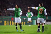 FUSSBALL, DFB POKAL, ACHTELFINALE: WERDER, OEZIL und  FRINGS