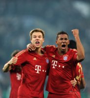 FUSSBALL  DFB POKAL SAISON  11/12  HALBFINALE: JUBEL FC Bayern Muenchen