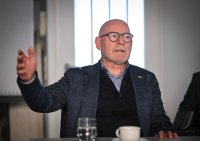 Buendnis 90 / Die Gruenen, Wahlkampf Landtagswahl Baden - Wuerttemberg, Verkehrsminister Winfried Hermann