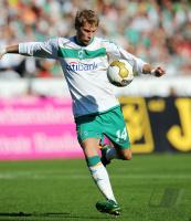 FUSSBALL 1. BUNDESLIGA: Werder Bremen, HUNT Einzelaktion