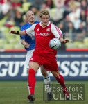 Fussball 1. Bundesliga Bayern-Rostock; Spielszene
