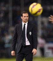 Fussball Supercoppa Italia Finale 2014 in Doha: Trainer Massimiliano Allegri (Juventus Turin)