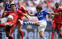 FUSSBALL: LIGA TOTAL CUP 2010 , 1. HALBFINALE: SCHALKE - HAMBURG