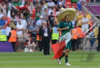 FUSSBALL Olympia 2012 FINALE: Brasilien - Mexiko