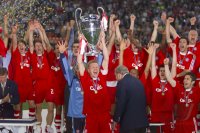 FUSSBALL CHAMPIONSLEAGUE FINALE 2000/2001:  JUBEL FC Bayern Muenchen