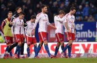 Fussball, 1. Bundesliga  Saison 2014/2015: Hamburger SV - Borussia Moenchengladbach