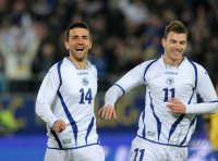 Fussball International  Testspiel:  JUBEL Vedad Ibisevic (Bosnien-Herzegowina)