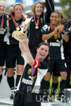Fussball Uefa-Cup Frauen: Frankfurt - UMEA, UMEA jubelt
