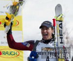 SKI   Weltcup Abfahrt Mnner Marco Bchel (LIE) freut sich ber seien Platz 7