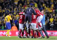Fussball WM  2010  Qualifikation:  Daenemark - Schweden