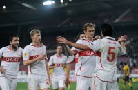 FUSSBALL  UEFA Europa League  10/11:  JUBEL  VfB Stuttgart