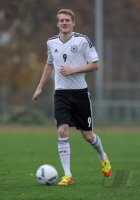 Andre SCHUERRLE (Deutschland) posiert im exklusiven Pressefoto ULMER Shooting im Nationaltrikot