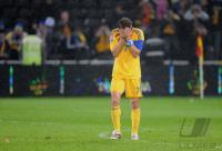 Fussball International  Play Off, Enttaeuschung URK, Andriy Shevchenko