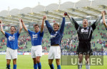 Fussball Bundesliga: Leverkusen - Bochum, Jubel Bochum