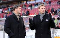 Fussball 1. Bundesliga : Michael Zorc mit Guido Buchwald