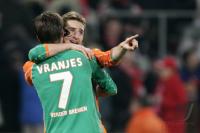 Fussball 1. Bundesliga: Koeln - Bremen, Jubel Bremen