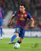 FUSSBALL INTERNATIONAL  CHL Viertelfinale 11/12: Xavi Hernandez (Barca)