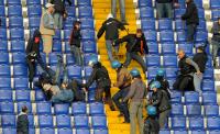 FUSSBALL SERIE A:  Schlaegerrei zwischen den Rom Fans