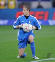 Fussball 1. Bundesliga  Saison 2010/2011:  Torwart Oliver Baumann (SC Freiburg)