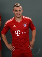Fussball 1. Bundesliga 2012/2013:  Fototermin beim  FC Bayern Muenchen