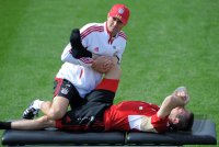 Fussball 1. Bundesliga 11/12: FC Bayern Muenchen Training in Doha