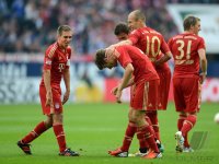 Fussball 1. Bundesliga, Saison 2012/2013:  FC Schalke 04 - FC Bayern Muenchen