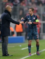 Fussball CHL  Saison 2013/2014: Trainer Pep Guardiola (FC Bayern Muenchen)