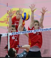 Volleyball 1. Bundesliga  Saison 15/16:  TV Rottenburg -  Netzhoppers KW Bestensee