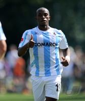 2. Fussball Bundesliga: JUBEL nach dem TOR Savio Nsereko  (1860 Muenchen)