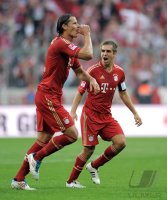 Fussball 1. Bundesliga, Saison 2011/2012:  FC Bayern Muenchen - Bayer 04 Leverkusen