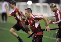 Fussball 1. Bundesliga 11/12: FC Bayern Muenchen Training in Doha