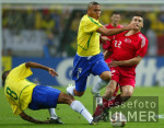 FUSSBALL Weltmeisterschaft Spielszene Brasilien vs. Tuerkei Halbfinale