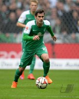 Fussball, 1. Bundesliga  Saison 2014/2015: SV Werder Bremen - Borussia Moenchengladbach