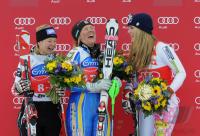 SKI Weltcup  Damen  ST.Moritz;  Siegerin Anja PAERSON (SWE)