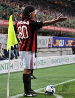 FUSSBALL INTERNATIONAL: AC Mailand - Lazio Rom, RONALDINHO