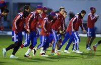 Fussball 1. Bundesliga Saison 14/15: Training FC Bayern Muenchen