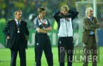 FUSSBALL Weltmeisterschaft  Enttuschung  Deutschland Trainer und Praesident