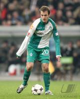 Fussball 1. Bundesliga: Werder, JENSEN Einzelaktion