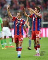 Fussball 1. Bundesliga Saison 14/15: JUBEL FC Bayern Muenchen