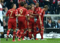 Fussball 1. Bundesliga, Saison 2011/2012:  FC Bayern Muenchen - VfB Stuttgart