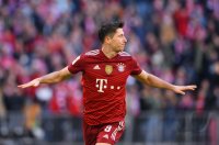 Fussball 1. Bundesliga Saison 21/22: FC Bayern Muenchen -  TSG 1899 Hoffenheim