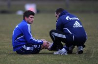 Fussball DFB Pokal 10/11 : Training FC Schalke 04