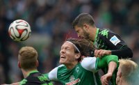 Fussball, 1. Bundesliga  Saison 2014/2015: SV Werder Bremen - Borussia Moenchengladbach