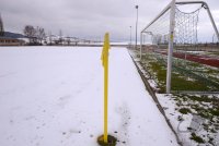 Fussball  2012/2013   SCHMUCKBILD; SPIELABSAGE; SCHNEE